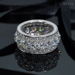 S925 Moissanite Band Ring - AKAK BODYJEWELRY - ear - tunnel