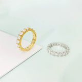 S925 Moissanite Circle Ring - AKAK BODYJEWELRY - ear - tunnel