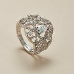 S925 Moissanite Lace Crown Ring - AKAK BODYJEWELRY - ear - tunnel