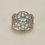 S925 Moissanite Lace Crown Ring - AKAK BODYJEWELRY - ear - tunnel