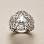S925 Moissanite Lace Crown Ring - AKAK BODYJEWELRY - ear - tunnel