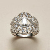 S925 Moissanite Lace Crown Ring - AKAK BODYJEWELRY - ear - tunnel