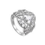 S925 Moissanite Lace Crown Ring - AKAK BODYJEWELRY - ear - tunnel