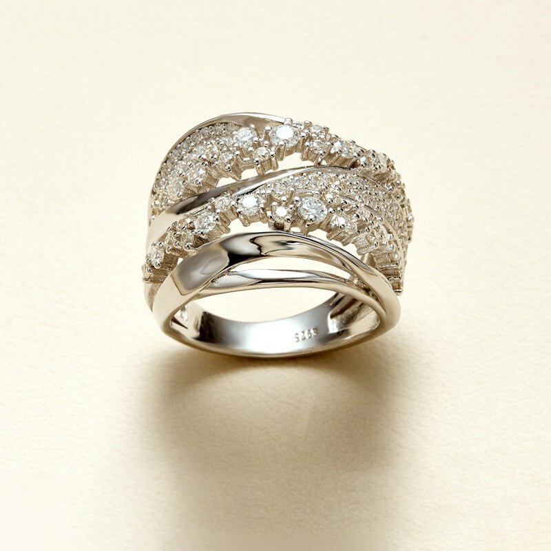 S925 Moissanite Royal Ring - AKAK BODYJEWELRY - ear - tunnel