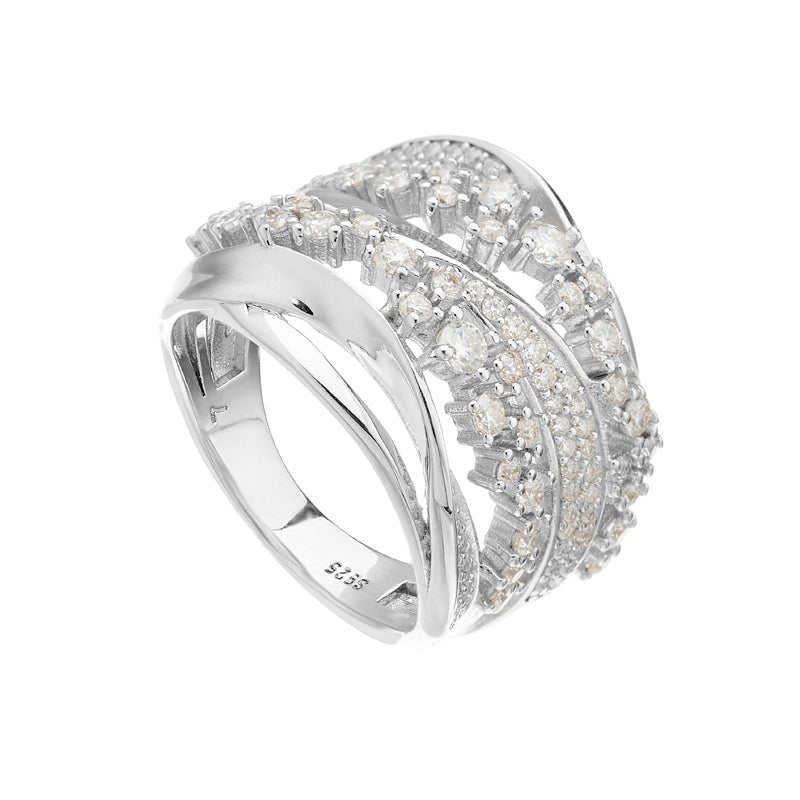 S925 Moissanite Royal Ring - AKAK BODYJEWELRY - ear - tunnel