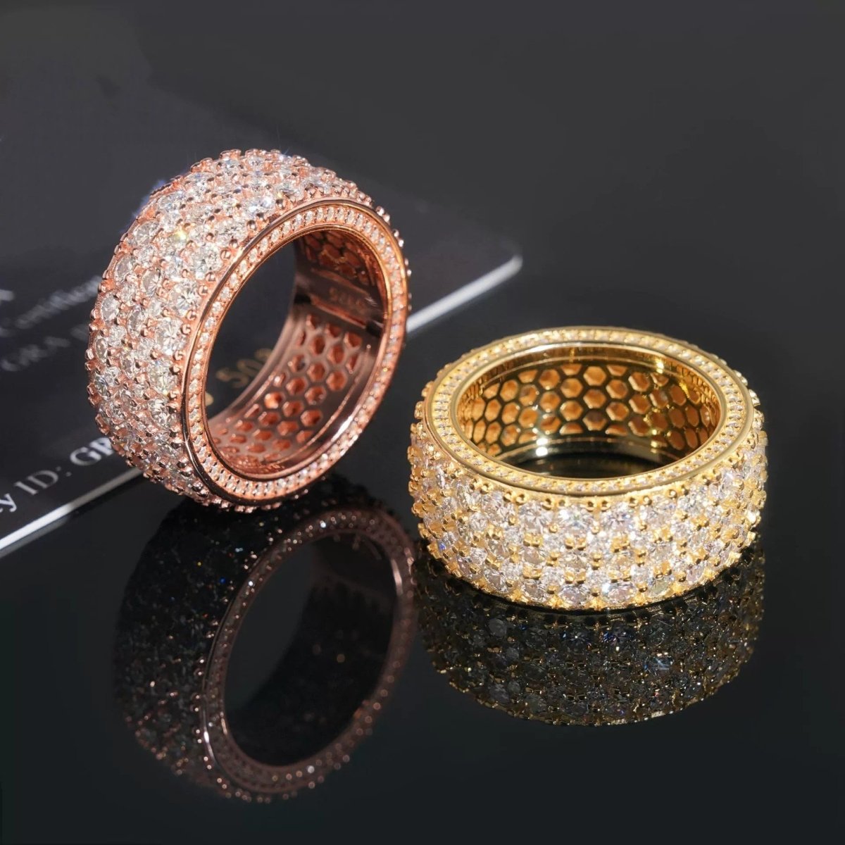 S925 Royal Hive Moissanite Ring - AKAK BODYJEWELRY - ear - tunnel