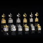 S925 Silver 4 - Prong D Color Moissanite Stud Earrings 2pcs(Enhanced edition) - AKAK BODYJEWELRY - ear - tunnel