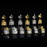 S925 Silver 4 - Prong D Color Moissanite Stud Earrings 2pcs(Enhanced edition) - AKAK BODYJEWELRY - ear - tunnel