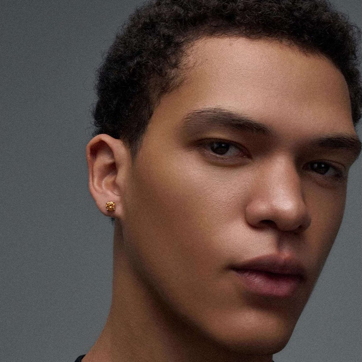 S925 Silver 6 - Prong Champagne Moissanite Stud Earrings Jewelry for Women Men - AKAK BODYJEWELRY - ear - tunnel