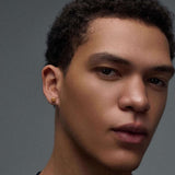 S925 Silver 6 - Prong Champagne Moissanite Stud Earrings Jewelry for Women Men - AKAK BODYJEWELRY - ear - tunnel