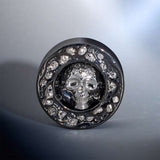 S925 Silver Celestial Skull Ear Plug(2pcs) - AKAK BODYJEWELRY - ear - tunnel