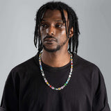 S925 Silver Colorgem Cross Tennis Chain - AKAK BODYJEWELRY - ear - tunnel