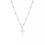 S925 Silver Cross Pendant Chain Necklace - AKAK BODYJEWELRY - ear - tunnel
