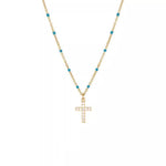 S925 Silver Cross Pendant Chain Necklace - AKAK BODYJEWELRY - ear - tunnel