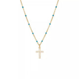 S925 Silver Cross Pendant Chain Necklace - AKAK BODYJEWELRY - ear - tunnel