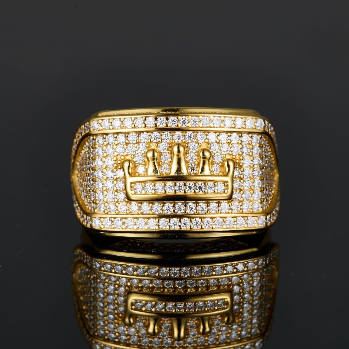 S925 Silver Crown Moissanite Ring - AKAK BODYJEWELRY - ear - tunnel