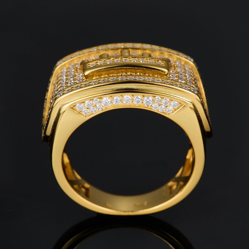 S925 Silver Crown Moissanite Ring - AKAK BODYJEWELRY - ear - tunnel