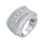 S925 Silver Crown Moissanite Ring - AKAK BODYJEWELRY - ear - tunnel