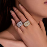 S925 Silver Crown Moissanite Ring - AKAK BODYJEWELRY - ear - tunnel