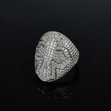 S925 Silver D Color Moissanite Cross Ring - AKAK BODYJEWELRY - ear - tunnel