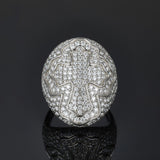 S925 Silver D Color Moissanite Cross Ring - AKAK BODYJEWELRY - ear - tunnel