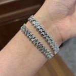 S925 Silver Dragon Scale Moissanite Bracelet - AKAK BODYJEWELRY - ear - tunnel