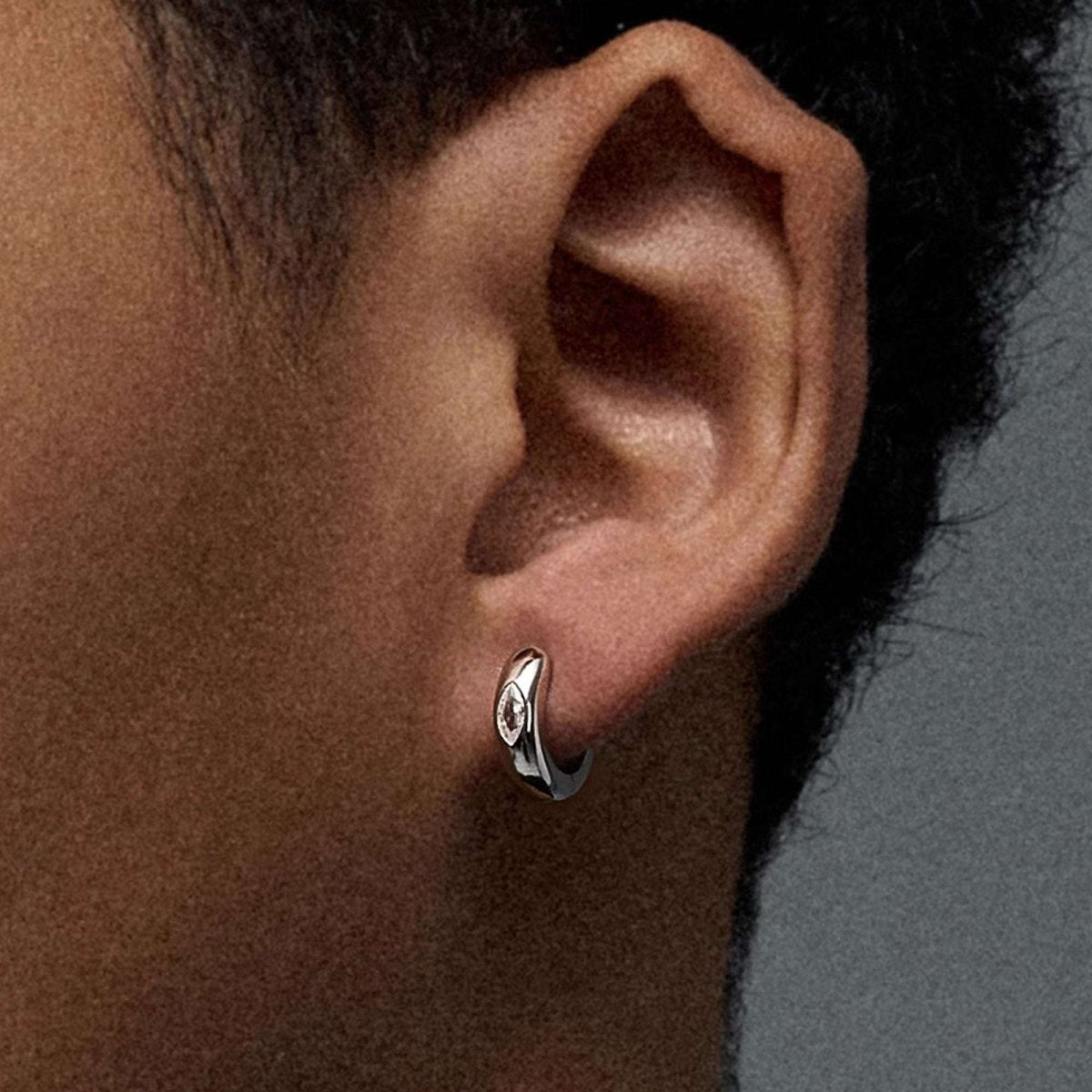 S925 Silver Eye of Horus Earrings Jewelry for Women Men - AKAK BODYJEWELRY - ear - tunnel