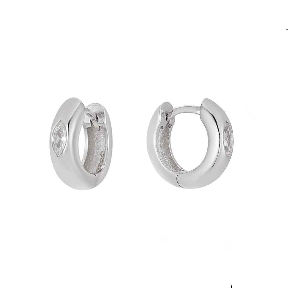 S925 Silver Eye of Horus Earrings Jewelry for Women Men - AKAK BODYJEWELRY - ear - tunnel