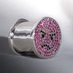 S925 Silver Fury Elf Zircon Ear Plug(2pcs) - AKAK BODYJEWELRY - ear - tunnel