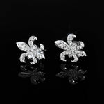 S925 Silver Iris Moissanite Stud Earrings - AKAK BODYJEWELRY - ear - tunnel