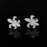 S925 Silver Iris Moissanite Stud Earrings - AKAK BODYJEWELRY - ear - tunnel