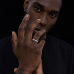 S925 Silver Lightning Bolt Zircon Ring - AKAK BODYJEWELRY - ear - tunnel