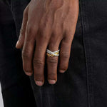 S925 Silver Moissanite Chain Vow Ring - AKAK BODYJEWELRY - ear - tunnel