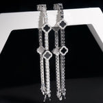 S925 Silver Moissanite Clover Bracelet - AKAK BODYJEWELRY - ear - tunnel