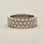 S925 Silver Moissanite Eternity Ring - AKAK BODYJEWELRY - ear - tunnel