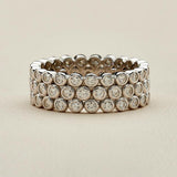 S925 Silver Moissanite Eternity Ring - AKAK BODYJEWELRY - ear - tunnel