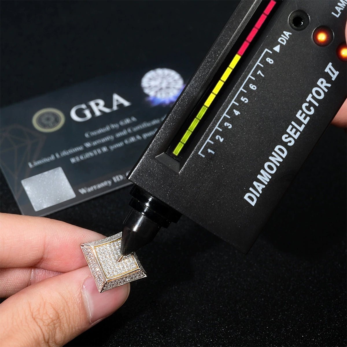 S925 Silver Moissanite Fully Inlaid Square Studs Earrings - AKAK BODYJEWELRY - ear - tunnel