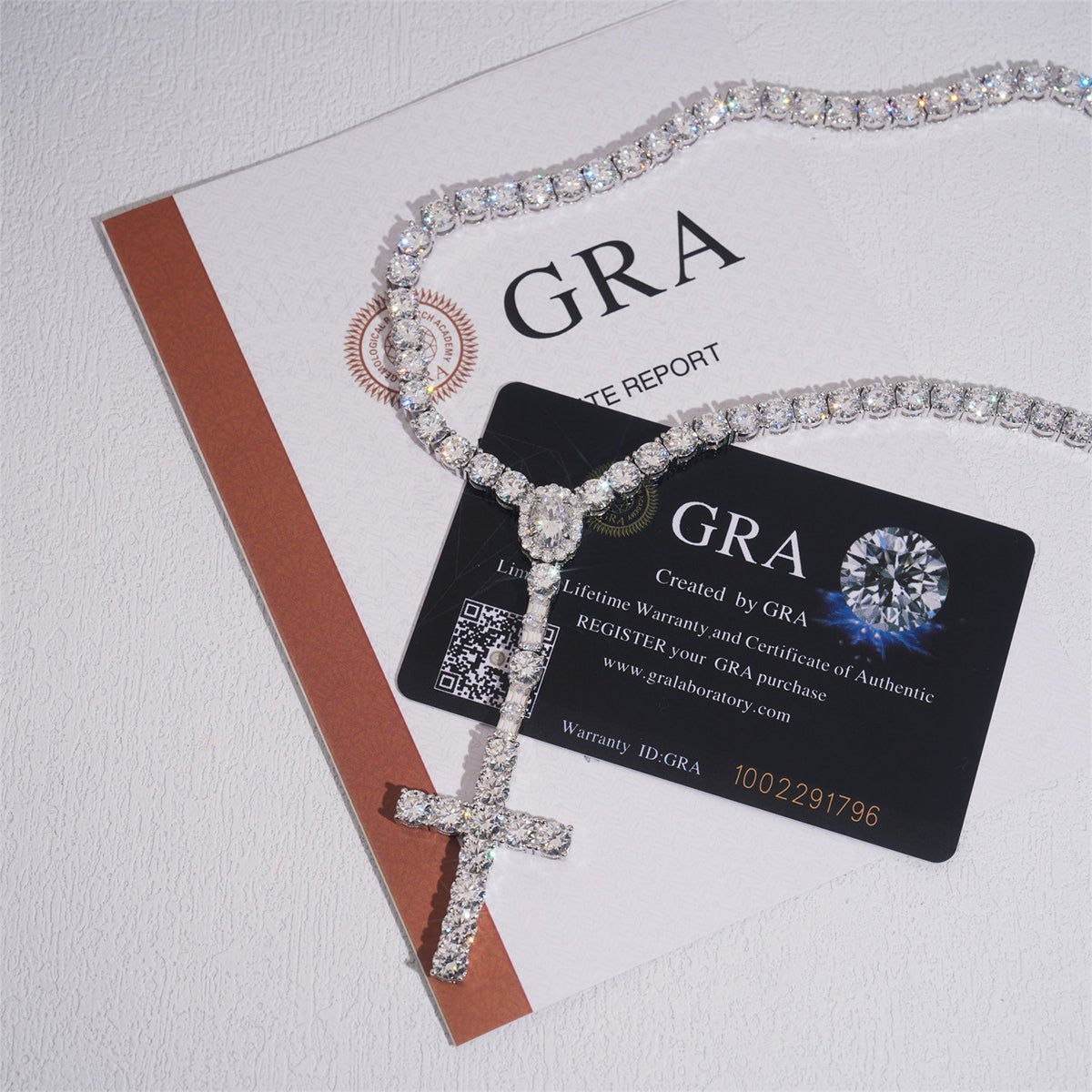 S925 Silver Moissanite Lariat Cross Necklace - AKAK BODYJEWELRY - ear - tunnel