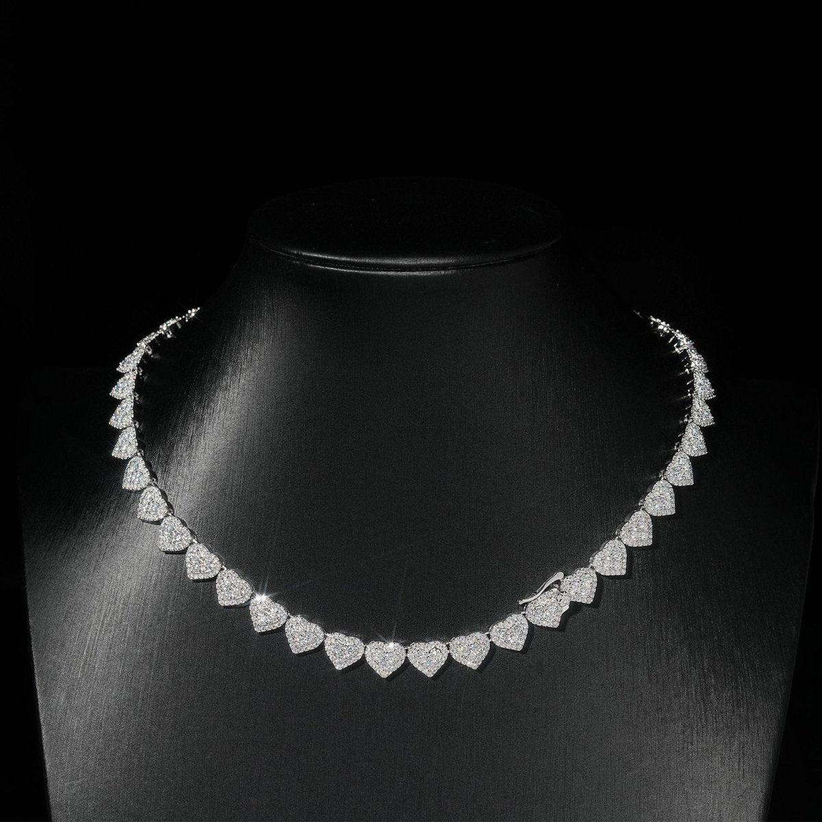 S925 Silver Moissanite Love Chain - AKAK BODYJEWELRY - ear - tunnel