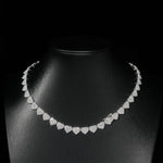 S925 Silver Moissanite Love Chain - AKAK BODYJEWELRY - ear - tunnel