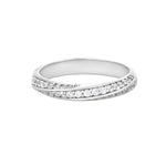 S925 Silver Moissanite Möbius Twist Engagement Ring - AKAK BODYJEWELRY - ear - tunnel