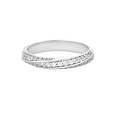 S925 Silver Moissanite Möbius Twist Engagement Ring - AKAK BODYJEWELRY - ear - tunnel