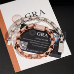 S925 Silver Moissanite Radiant Link Bracelet - AKAK BODYJEWELRY - ear - tunnel