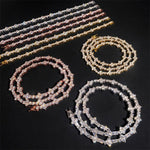 S925 Silver Moissanite Star - Link Necklace - AKAK BODYJEWELRY - ear - tunnel