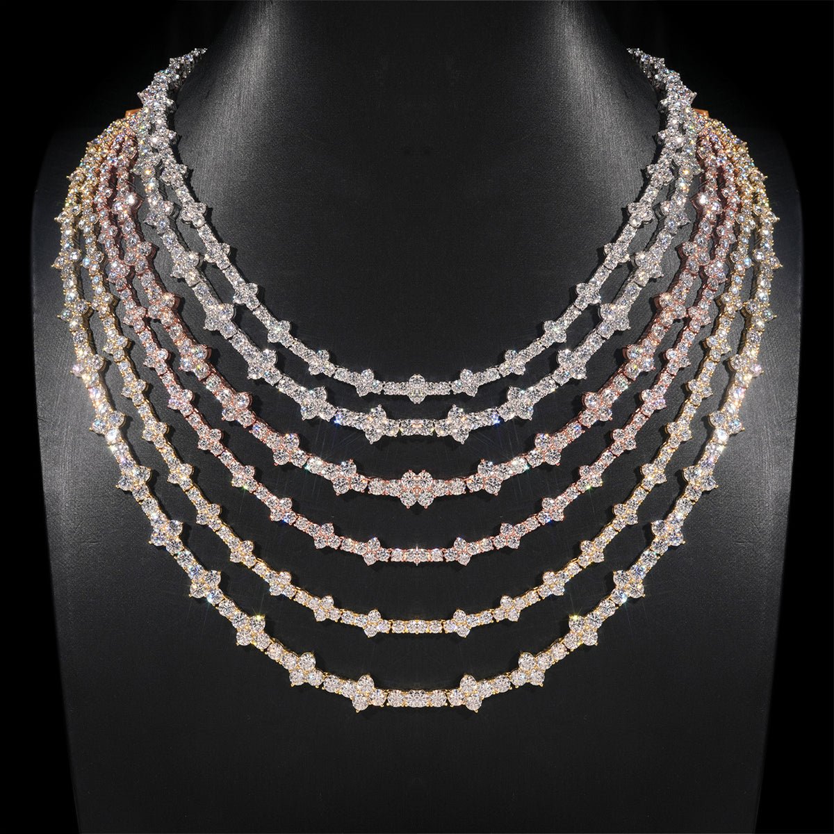 S925 Silver Moissanite Star - Link Necklace - AKAK BODYJEWELRY - ear - tunnel