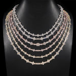 S925 Silver Moissanite Star - Link Necklace - AKAK BODYJEWELRY - ear - tunnel