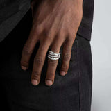 S925 Silver Moissanite Stray Current Ring - AKAK BODYJEWELRY - ear - tunnel