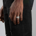 S925 Silver Moissanite Stray Current Ring - AKAK BODYJEWELRY - ear - tunnel