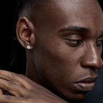 S925 Silver Moissanite Stud Earrings Jewelry for Women Men - AKAK BODYJEWELRY - ear - tunnel