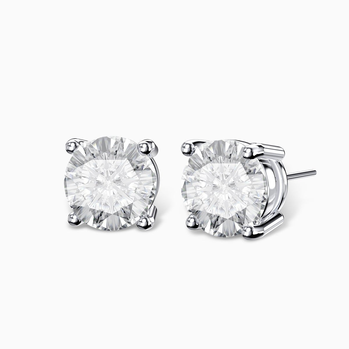 S925 Silver Moissanite Stud Earrings Jewelry for Women Men - AKAK BODYJEWELRY - ear - tunnel